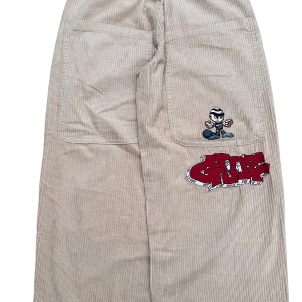 GLOE THUG WIDE LEG BEIGE CORDEROYS